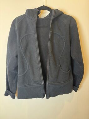 Lulu lemon scuba Black Zip-Up Hoodie Sweatshirt